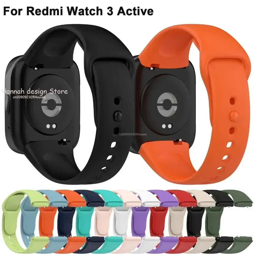 Official Same Silicone Strap For Redmi Watch 3 Active Replacement Wristband Bracelet Redmi Watch 3/Watch3Lite Correa Straps