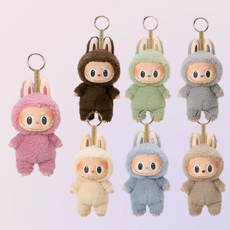 Anime Figure Labbubu Doll Macaroon Action Anime Figure Doll Hobbies Pendant Ornament Cute Keychain Pvc Kid Festival Gifts