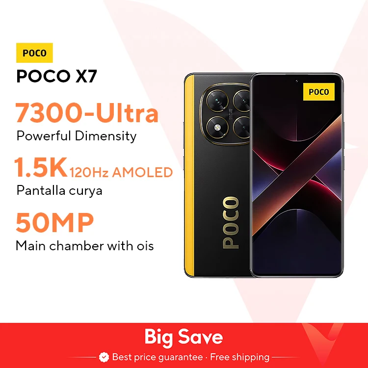 World Premiere POCO X7 Global Version Smartphone Dimensity 7300-Ultra 6.67