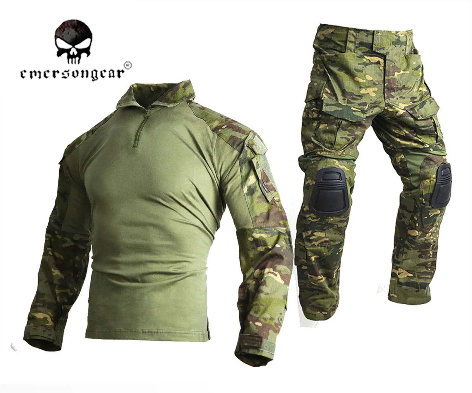 emersongear-Combat Shirt and Pants Suit, Tactical Bdu Uniform, Multicam Tropic EM9280, EM9281, Gen3