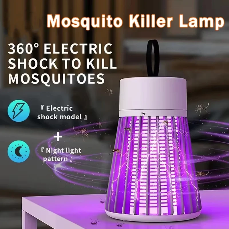 Mosquito Killer Lamp Insect Trap USB Charge Electric Portable Zapper Insect Repellent Anti Mosquito Trap Household Hot