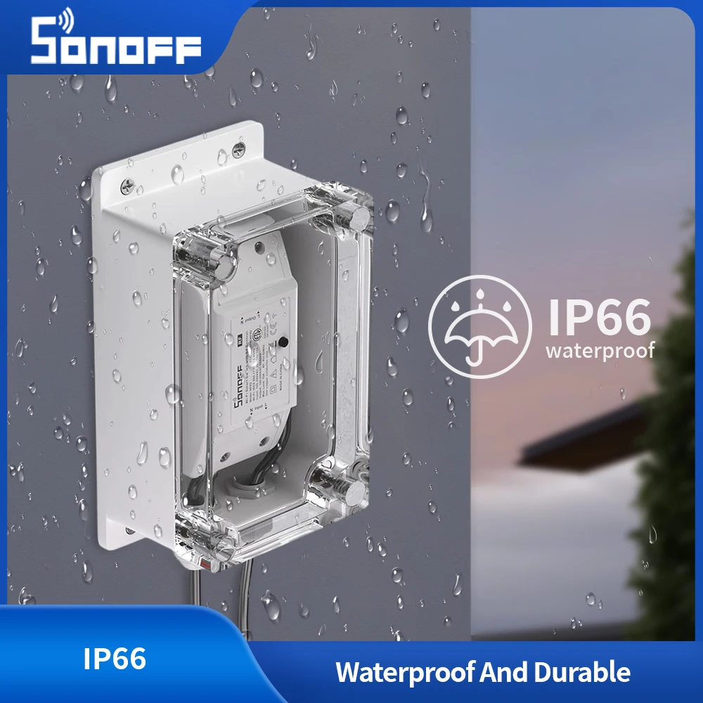 SONOFF Ip66 Immunity Easy Installation Waterproof Durable Smart Home Essentials Enclosure Sleeves Upgrade Your Smart Home