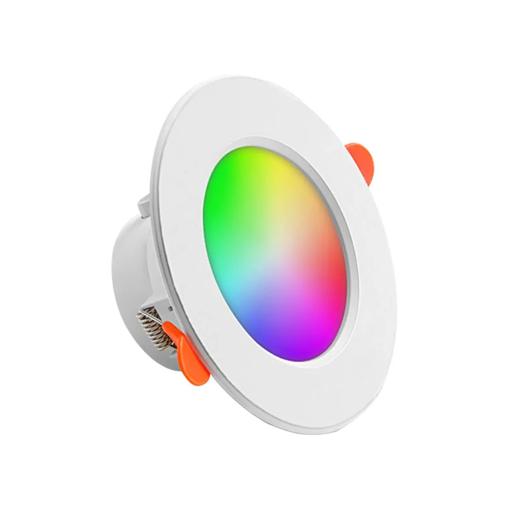 10W Smart LED Downlight Bluetooth-Compatible RGB Smart Spotlight 2700K-6500K Recessed Ceiling Lamp for Living Room Bedroom Decor