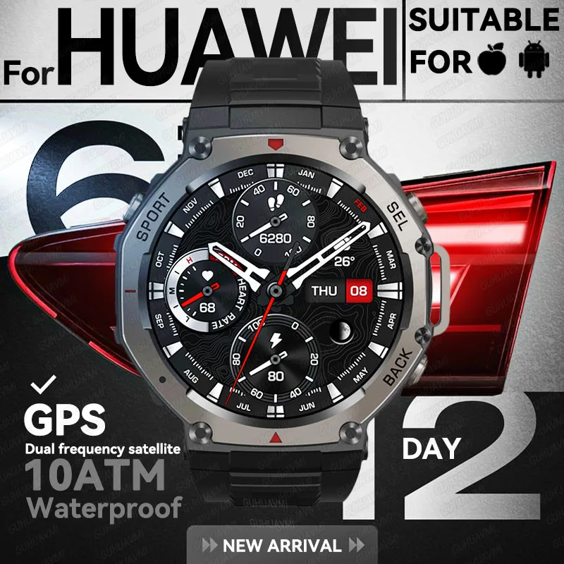 2025 New For HUAWEI Original 10ATM Ultra GPS Smart Watch Mens Rugged Smartwatch Military Electronic Waterproof Digital Bracelet