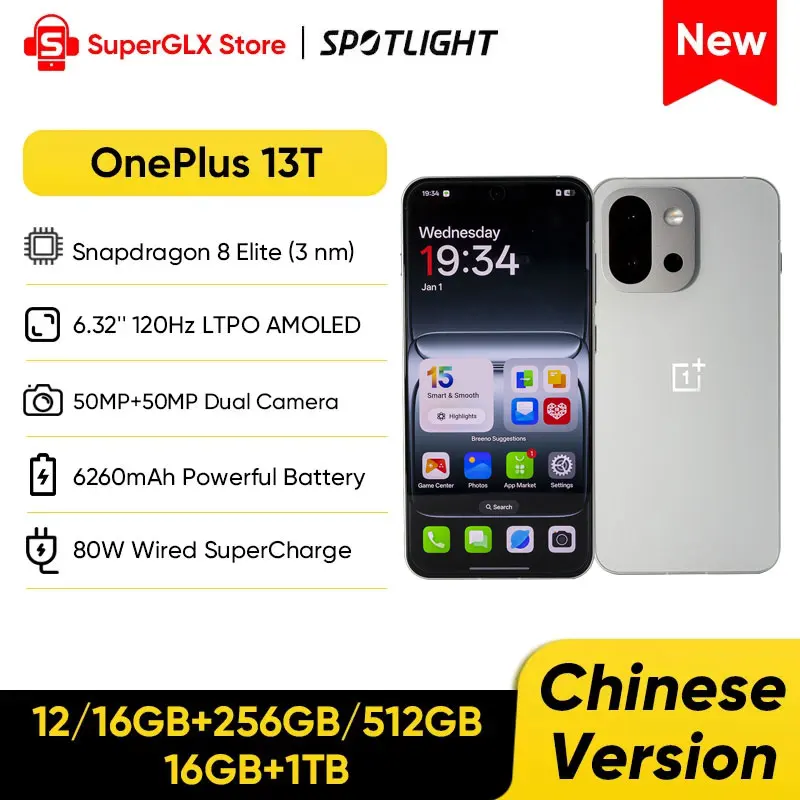 2025 Chinese Version OnePlus 13T 5G Smartphone Snapdragon 8 Elite  6.32