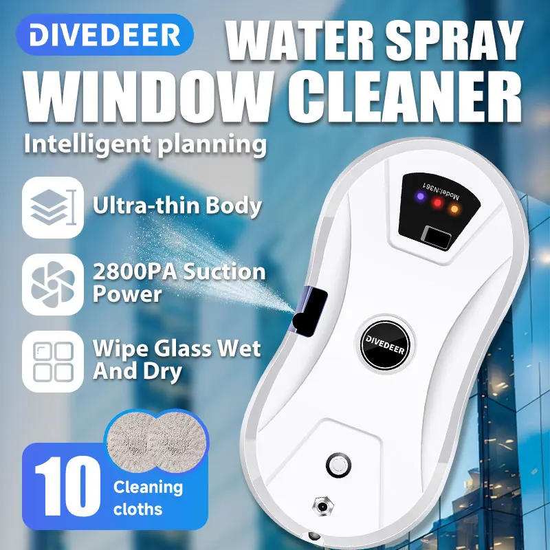 Window Cleaner Robot Smart Water Spray With Automatic Water Spray Function Anti-fall Magnetic Glass Home Smart Cleaning Machine