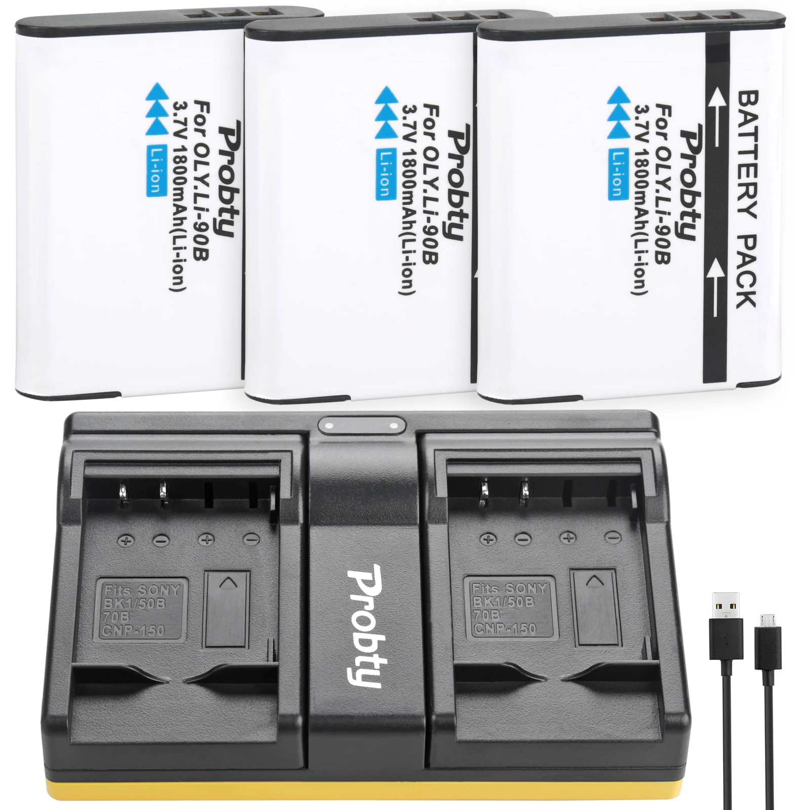 Li-90B Battery & Charger For Olympus LI-92B TG-4 TG-3 TG-2 TG-1 iHS SH-60 SP-100  SH-1  SH-50 iHS   SH-60  Tough TG-1 iHS
