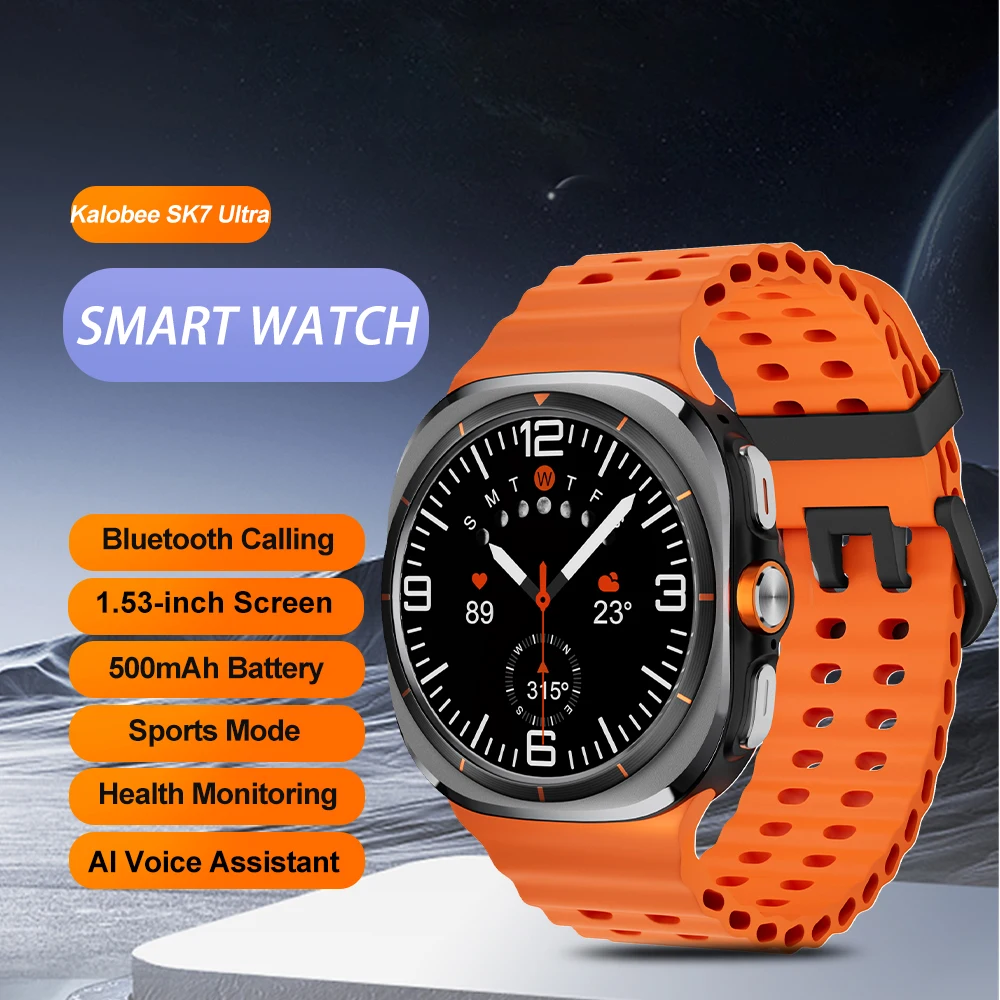 New SK7 Ultra Smart Watch Bluetooth Call Men GPS NFC 1.53” AMOLED Fitness Sport Tracker Health Smartwatch For Samsung 47mm Men