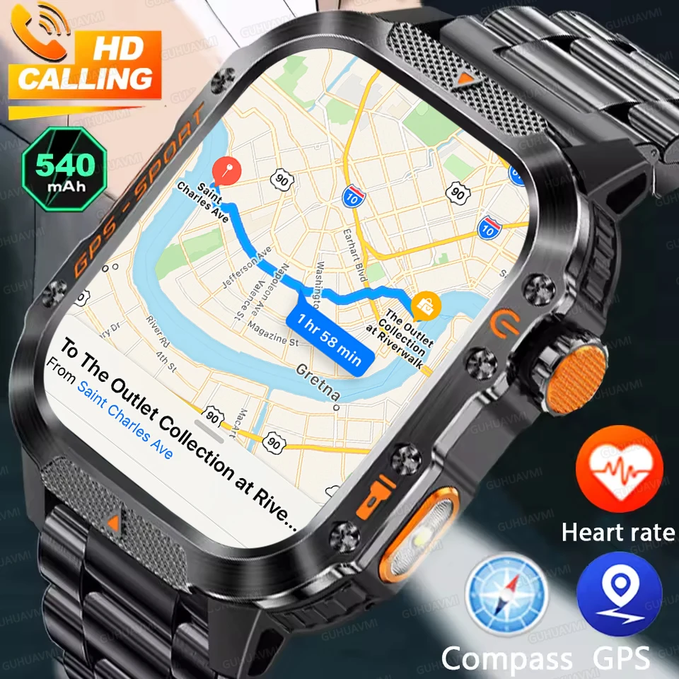 2025 New GPS Smart Watch Men 2.01