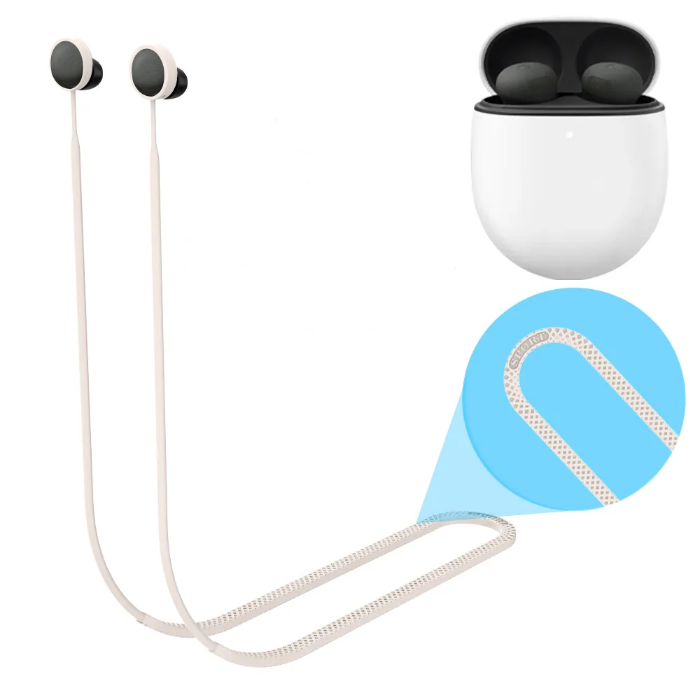 Soft Silicone Anti Lost Rope Earphones for Google Pixel Buds Pro 2 Bluetooth-compatible Wireless Sports Headphone Earbuds Strap
