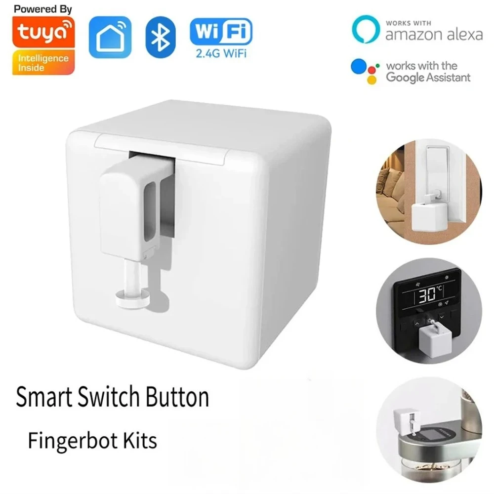 Tuya Finger Robot Switch Smart Home Bluetooth-compatible Mechanical Arms Bot Button Pusher Smart Life App Voice Control