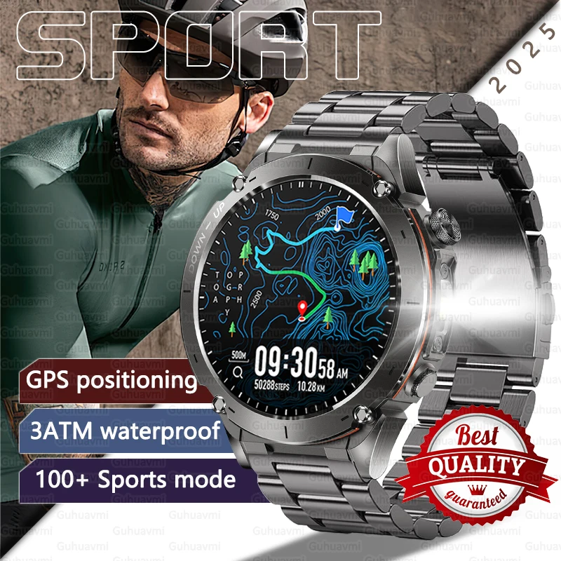 2025 For HUAWEI New Military Smart Watch Built-in GPS Compass Altimeter 10ATM Waterproof Sport Smartwatch Men Support Voice Call