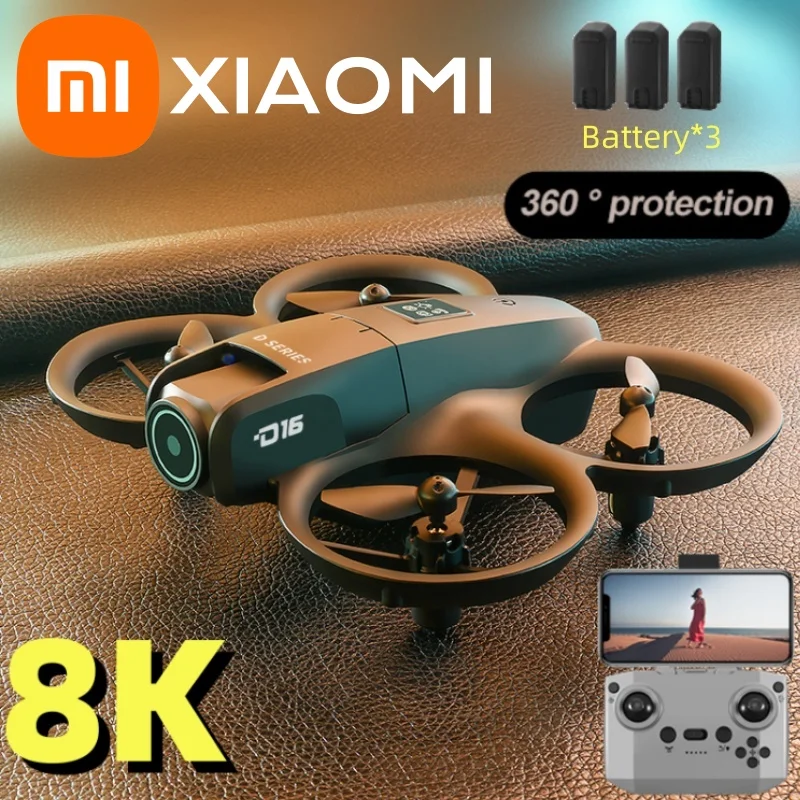 Xiaomi D16 Drone HD Dual Camera 8K Profesional Aerial 3 Battery Brushless Motor Optical Flow GPS Positioning Avoidance Drone