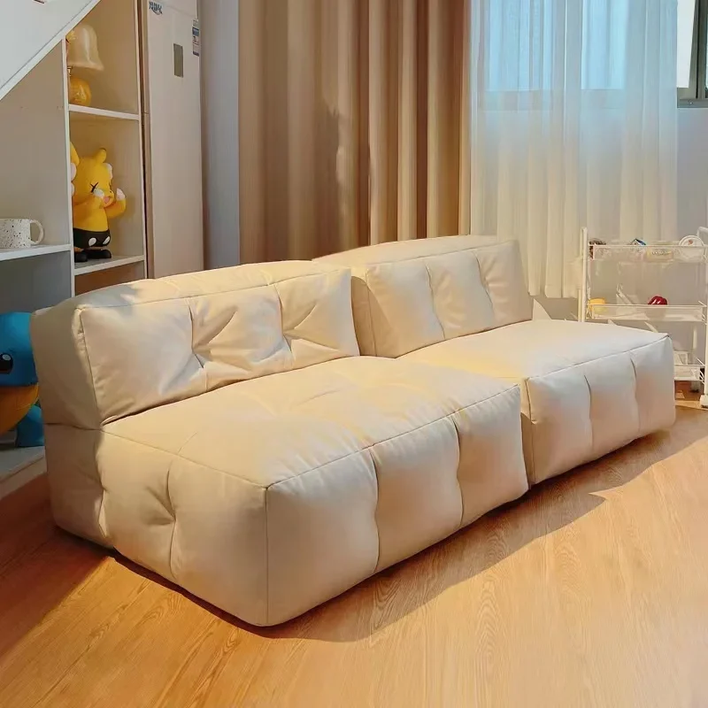 Tatami Bean Bag with Fillings Recliner Couch Floor Seat Armchair Lazy Corner Sofa Comfortable Sectional for Small Spaces