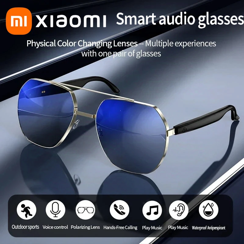 Xiaomi New Cross-border Popular Smart Ai Bluetooth Glasses For Business Calls Tws Bluetooth Earphones And Smart Glasses