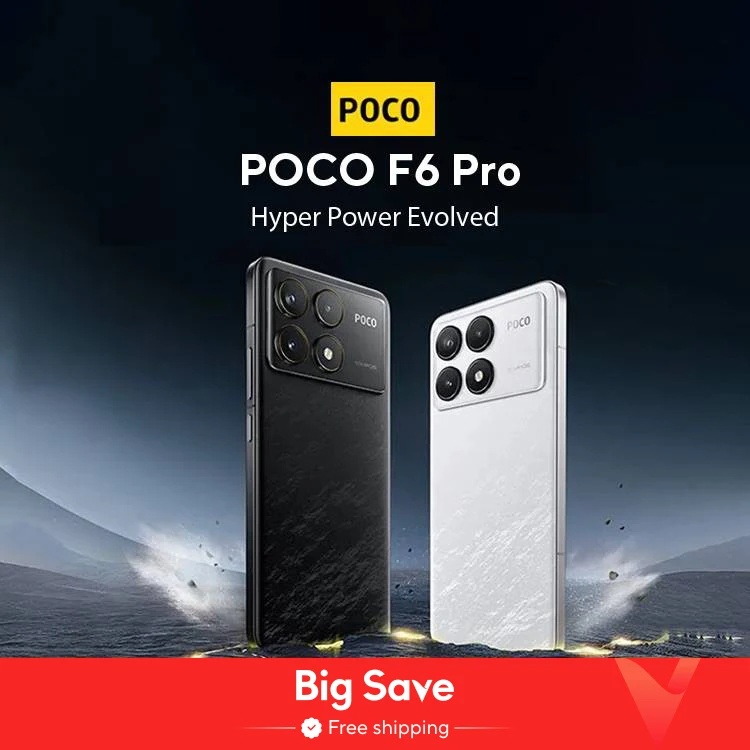 POCO F6 Pro 5G Global Version Smartphone Snapdragon® 8 Gen 2 6.67” 120Hz Flow AMOLED DotDisplay 120W Charge NFC