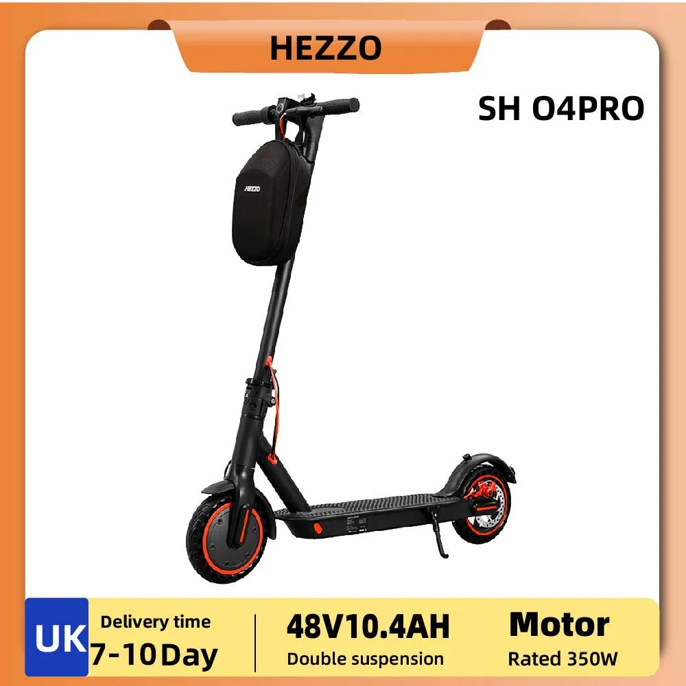 HEZZO SH O4PRO Adult Electric Scooter 350W Motor 36V 10.4AH Folding Electric Scooter 8.5 Inch Tire City Highway Electric Scooter