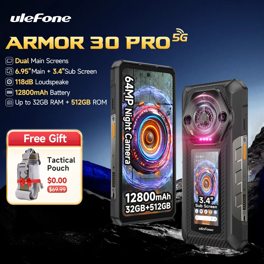 Ulefone Armor 30 Pro 5G Rugged Phone Android Smartphone 6.95