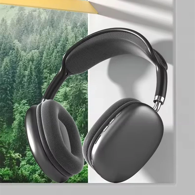 P9 Air Pro Max Wireless Bluetooth Earphones Headphones Headset Sports Gaming TF Card Slot Headset Noise Cancelling Headphone