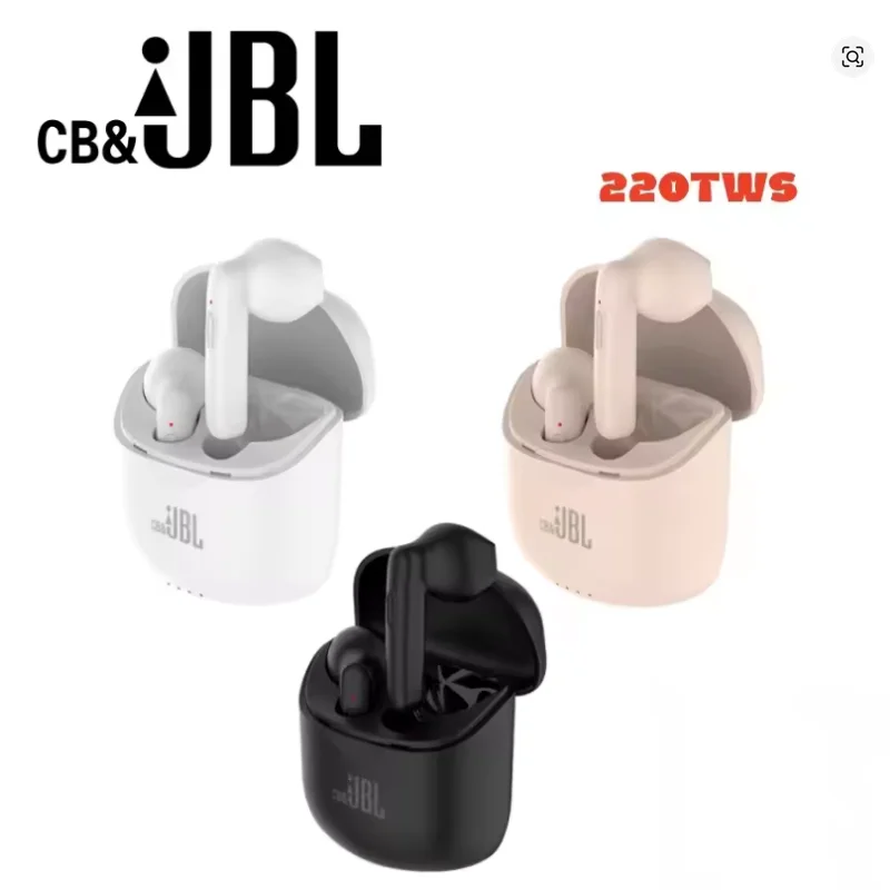 Original For CB&JBL Tune J220/T220 True Wireless Bluetooth Earphones Stereo Earbuds Bass Sound Headphones With Mic