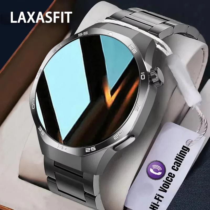 LAXASFIT 2025 New Smart Watch Men’s 1.52 HD Screen Bluetooth Talk Heart Rate Monitor Men Women NFC Outdoor Sports Smart Watch