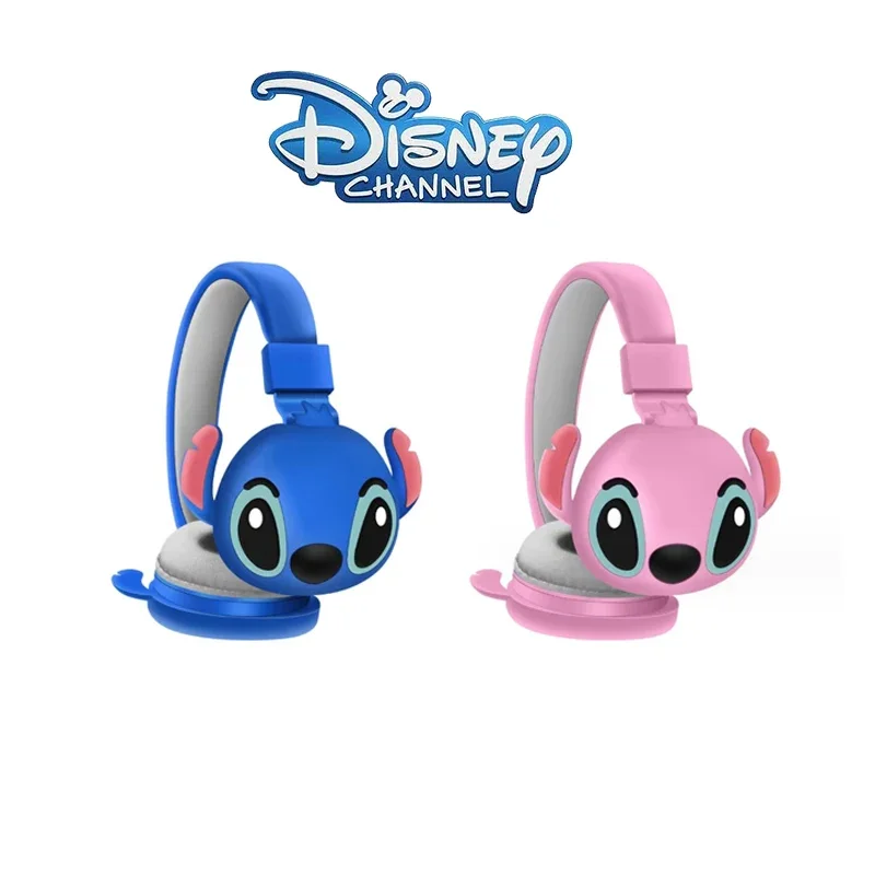 New Disney TK-688G Stitch Cartoon Earphones Foldable Heavy Bass Children’s Student Headwear Bluetooth Earphones
