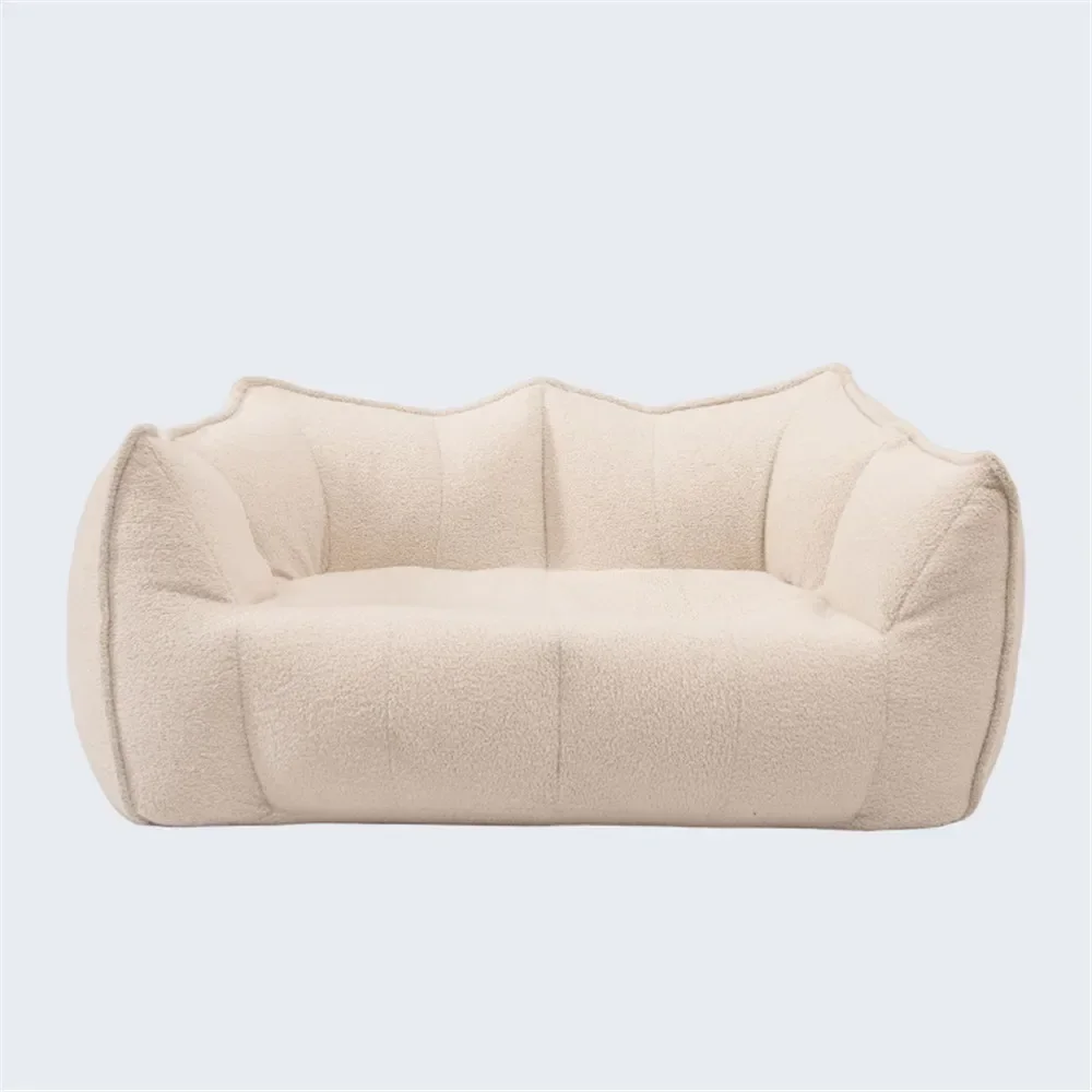 Double Lazy Person Sofa Bedroom Balcony Leisure Recliner Vacuum Compression Sofa Sponge Filling Removable Washable