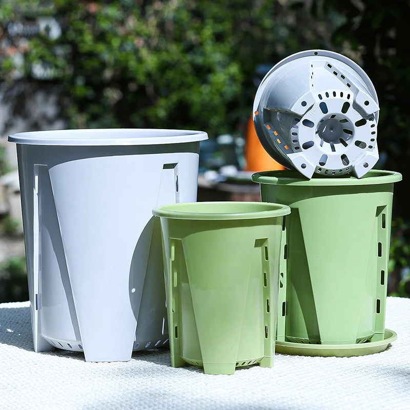 Plastic Orchid Pots with Holes Repotting Flower Pot Breathable Flower Plant Container Seed Starting Flowerpot Garden Home Decor