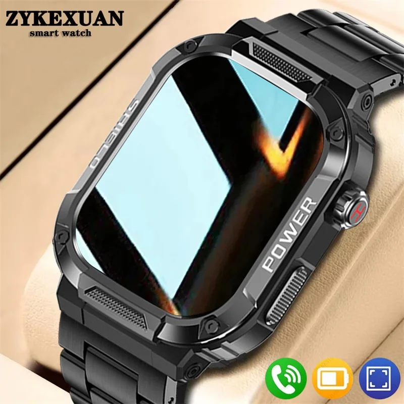 2025 New For Xiaomi Military Smart Watch Men Waterproof Outdoor Sports Fitness Tracker Health Monitor 2.10