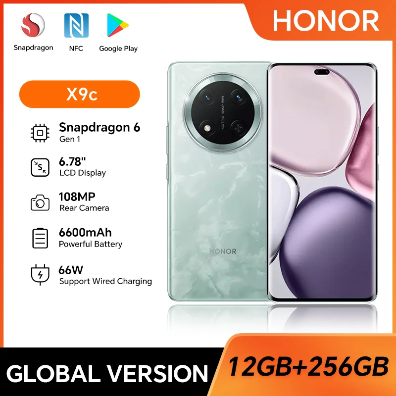HONOR X9c, 5G, Dual SIM108MP Triple Camera 6.78