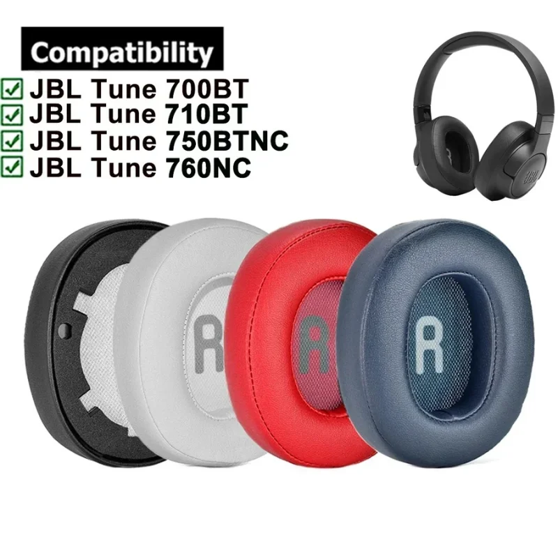 Replacement Leather Earpads Headband Ear Pads Cushion Cover Muffs Repair Part For JBL Tune 700BT 710BT 760NC 750BTNC Headphones