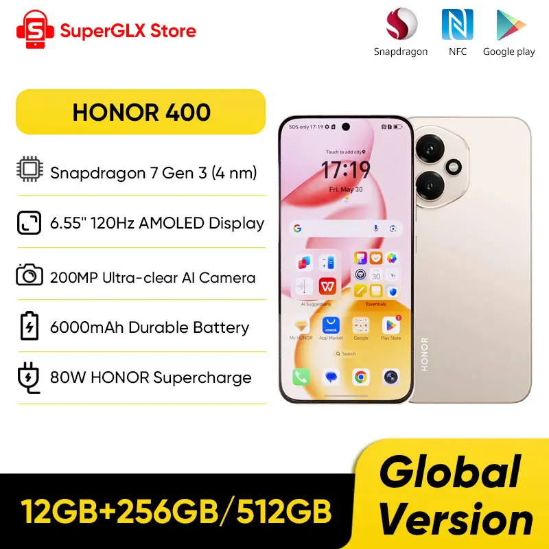 Original HONOR 400 Global Version 5G Smartphone 6.55