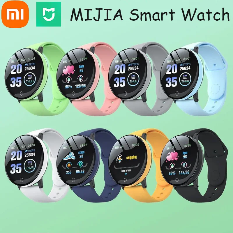 Xiaomi MIJIA Multifunctional Smart Watch Men Women Bluetooth Connected Phone Music Fitness Sports Bracelet Sleep Monitor Watch