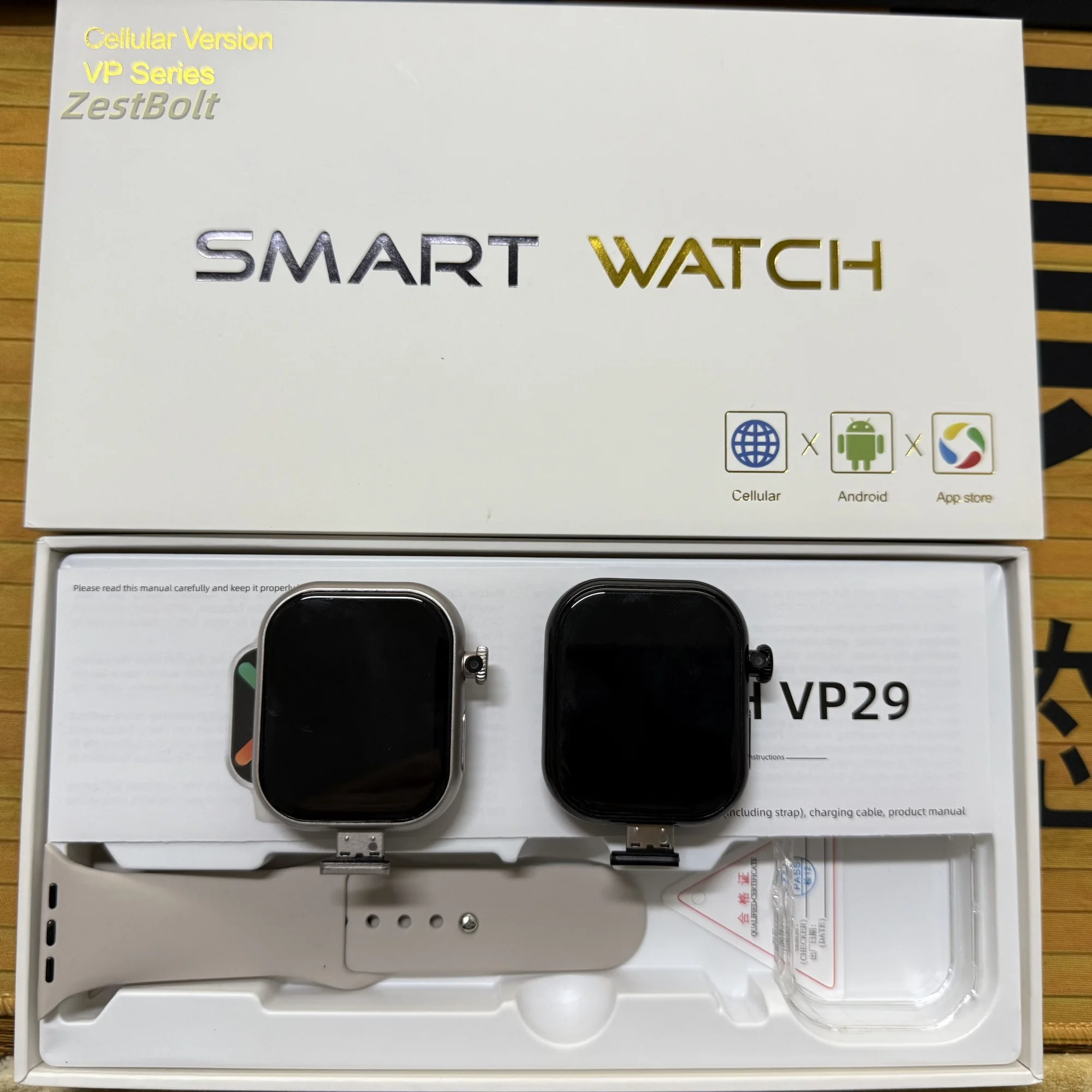 Original VP29 Smartwatch 4G LTE Android 2.29inch 8MP HD Camera Whatsapp App Store Video Calling 256GB Rom Men Smart Watch Women