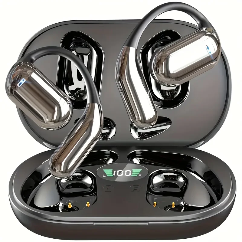 Real Time Translation Earbuds, AI Language Translator Earphone 3-in-1 Accents OWS Earbuds 144 Languages for Travel Business -Q16