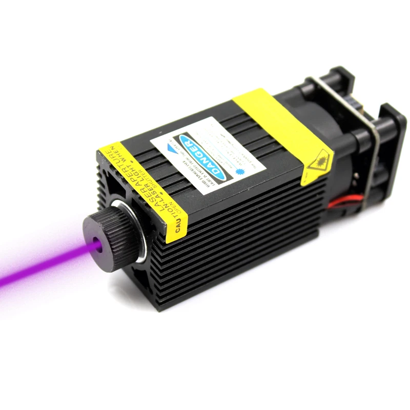 Oxlasers 500mW 405nm 12V Focusable Laser Module Laser Engraver Part Laser Head with TTL PWM Control  UV LASERS