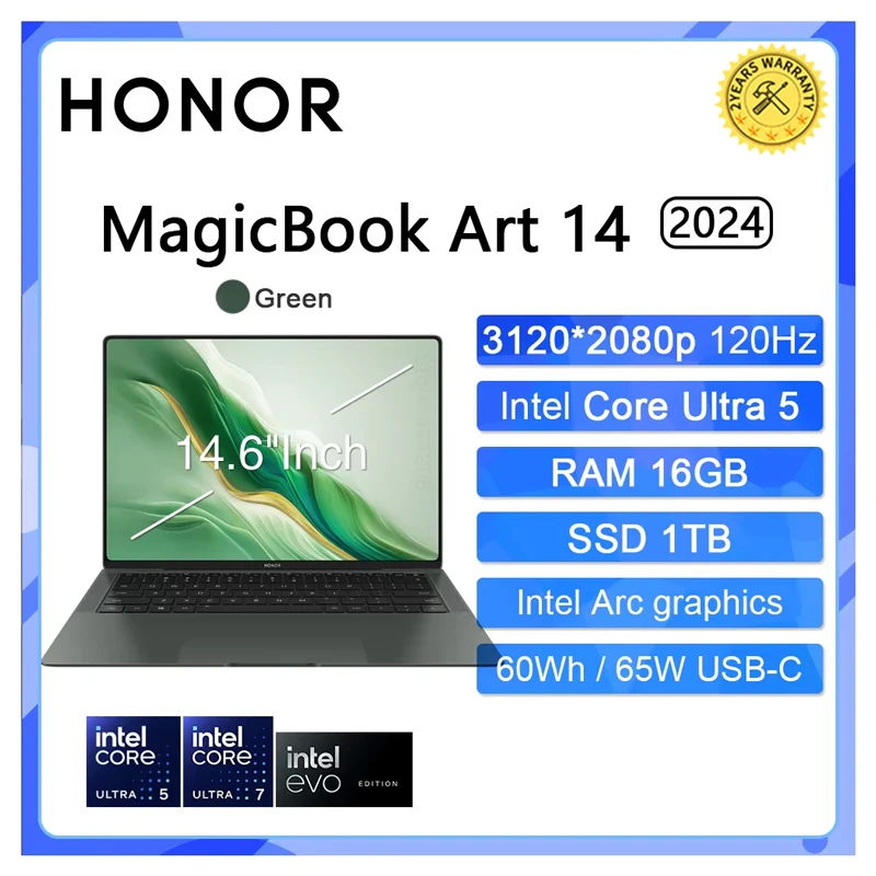 New HONOR 1kg Laptop MagicBook Art 14 2024 14.6