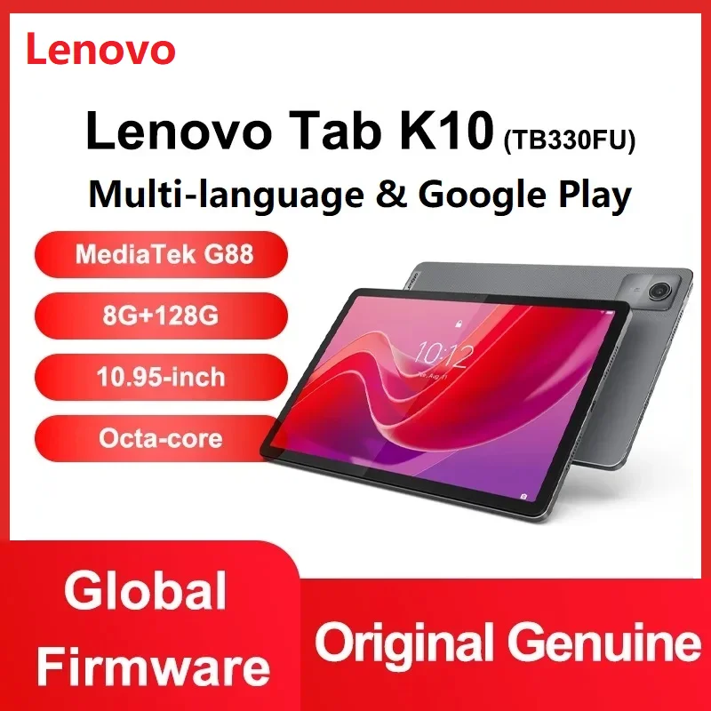 Global Firmware 8GB 128GB CN Version Original New Lenovo Pads Zhaoyang Tab K10 10.95′ 90Hz MTK Helio G88 Tablets 7040mAh