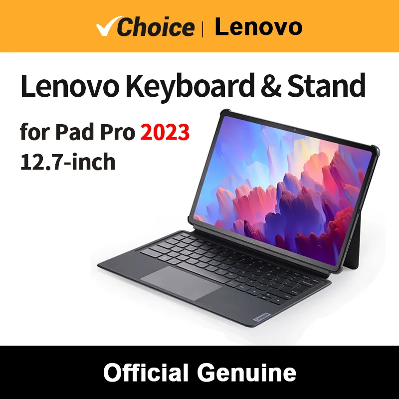 Original Lenovo Magnetic Keyboard and Stand for Xiaoxin Pad Pro 2023 12.7-inch for Lenovo Qitian K12 Magnetic Pairing Pen Slot