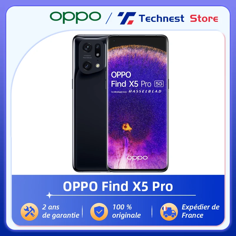 Global Version OPPO Find X5 Pro 5G Smartphone Snapdragon 8 Gen 1 5000mAh Battery 80W SUPERVOOC 50MP Main Camera 120Hz Screen