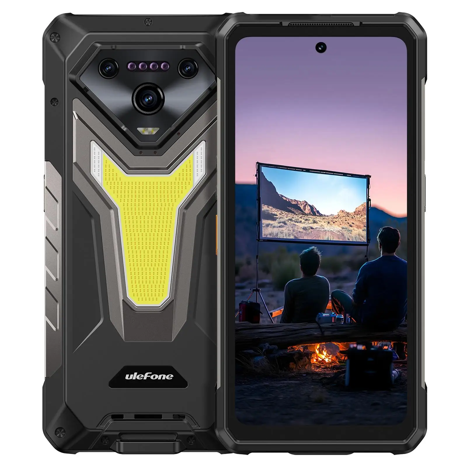 Ulefone Armor 34 Pro Rugged Phone 6.95” 16GB+512GB Projector Night Vision Android 15 Dimensity 7300 25500mAh 5G Smartphone
