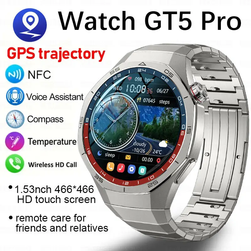 For HUAWEI GT5 Pro GPS Smart Watch Men 1.52