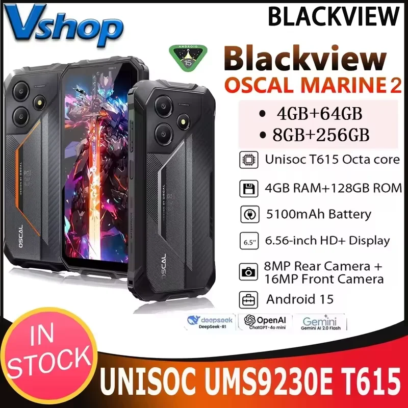 Blackview OSCAL Marine 2 Rugged Phone 8GB+256GB 4GB+64GB 11000mAh Battery 6.56