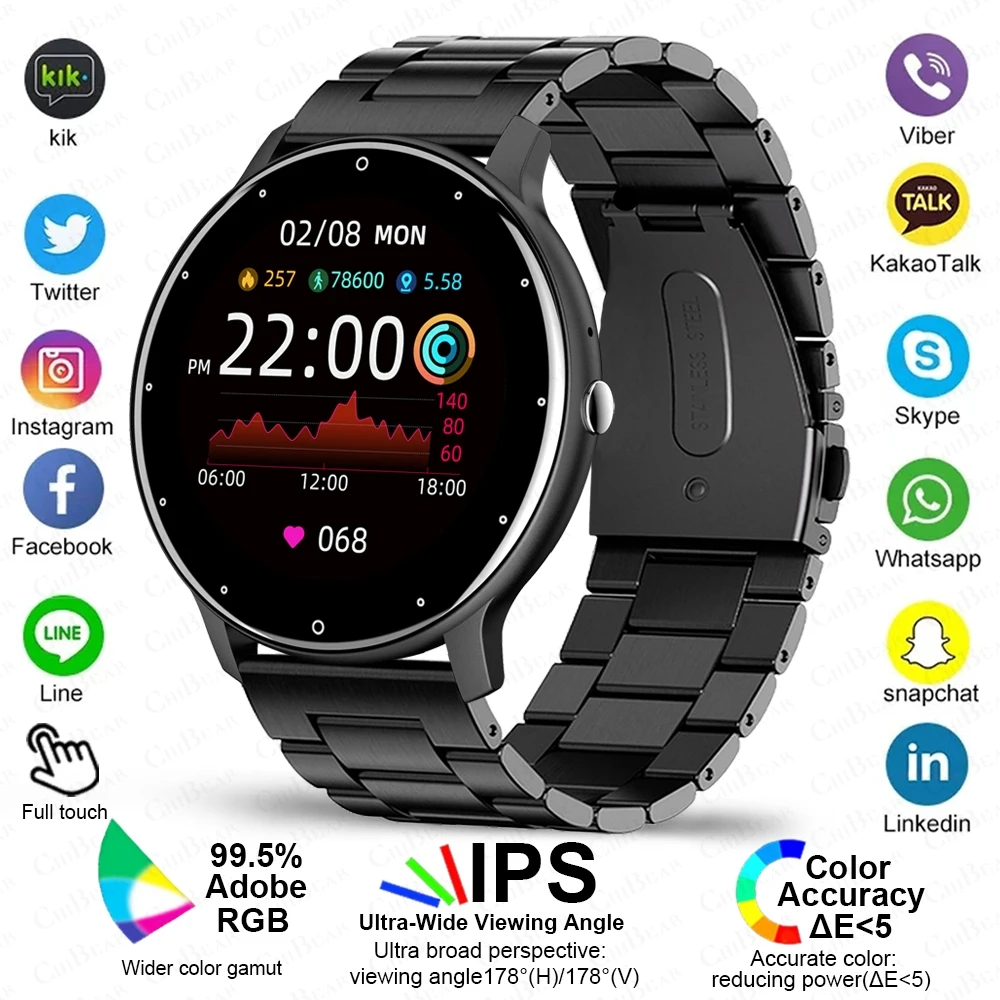 2025 New Sport Smartwatch Men Sports Fitness Wristband IP68 Waterproof Voice Assistant Bluetooth Call SmartWatch For Android IOS