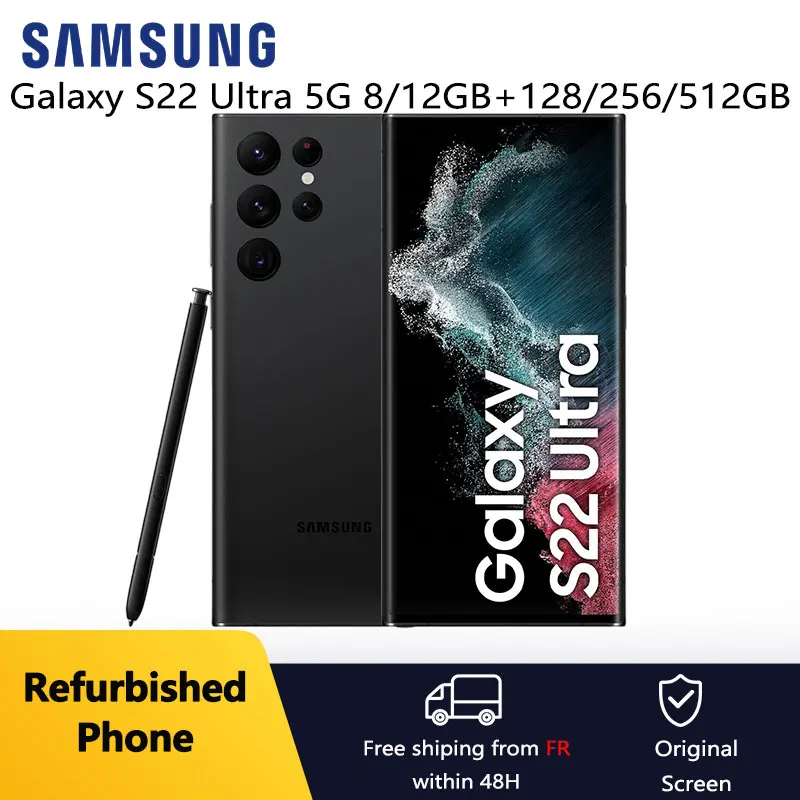 Refurbished Samsung Galaxy S22 Ultra 5G S22U 6.8