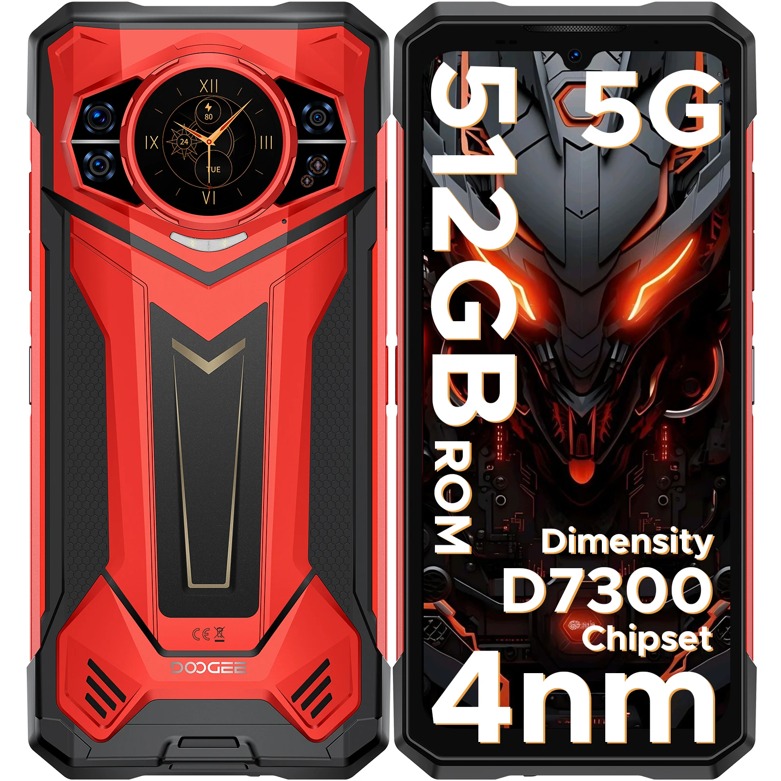 DOOGEE S200 Plus 5G AI Rugged Phone 1.32