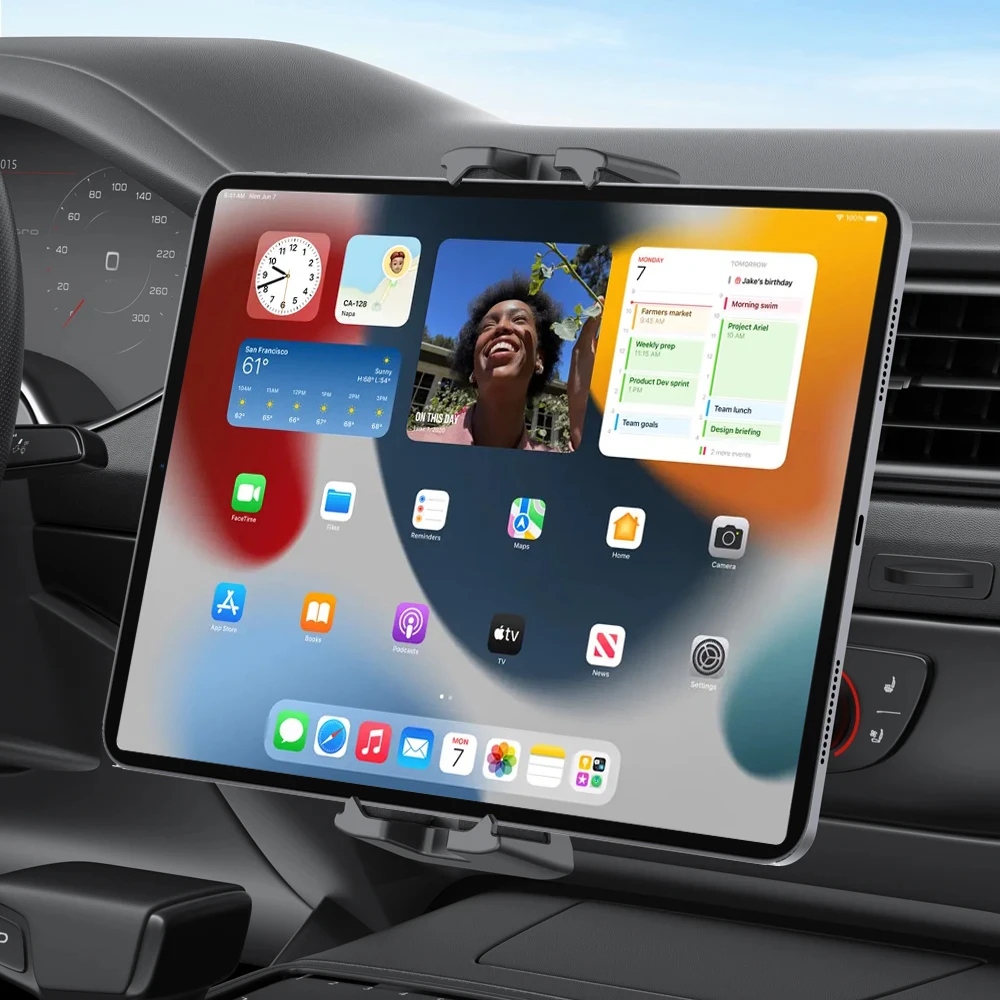 Universal Car Tablet Stand CD Slot Mount Adjustable Holder for iPad Pro/Air/Mini 10.9 4-13“ Samsung Tablet GPS Phone Auto Mount