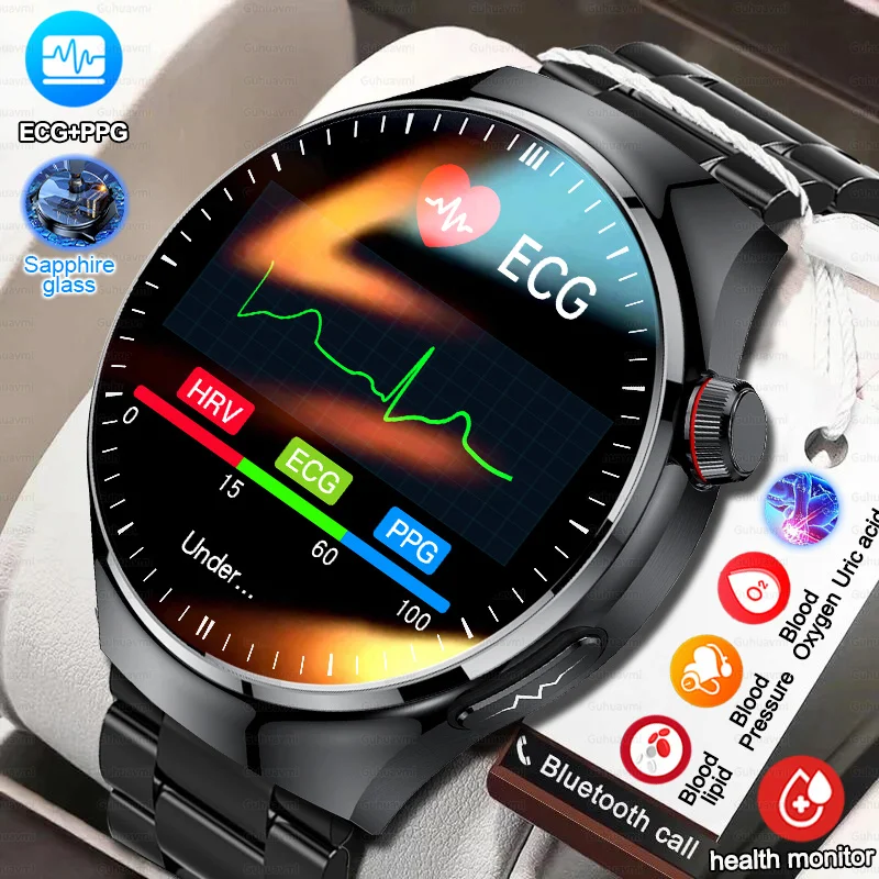 2025 New For HUAWEI Xiaomi Outdoor Sport Smart Watch Men 1.43“ HD AMOLED Screen ECG physical examination BT5.0 Call smartwatch