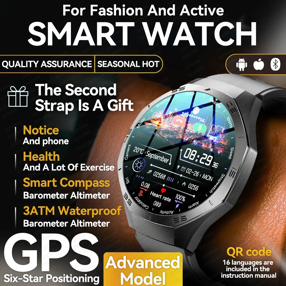 2025 New Originl Watch GT5 Pro Smart Watches 1.53
