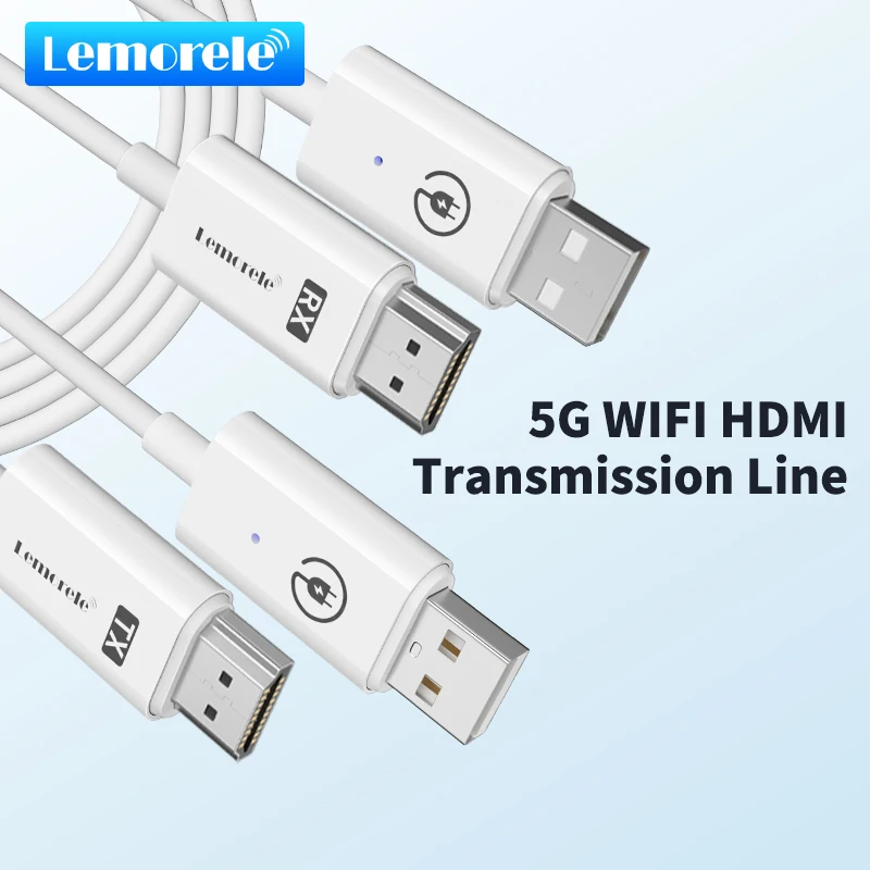 Lemorele  P10 Hdmi Wireless Transmitter And Receiver 1080P60Hz HDMI Extender Kit 50M Wireless Display Dongle for TV Camera